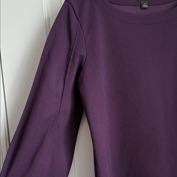Ann Taylor Deep Purple Long Sleeve Top - Picture 7 of 8